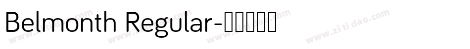 Belmonth Regular字体转换